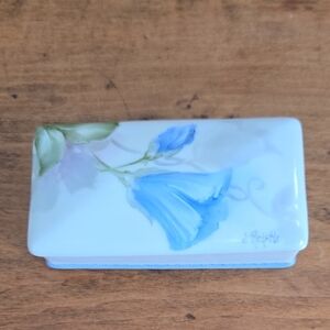 Hand Painted Porcelain Trinket Box